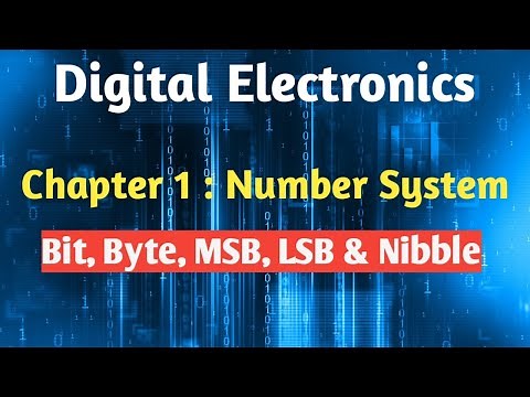 12th std: Digital Electronics : MSB, LSB, Nibble, Byte, Binary representation of decimal number