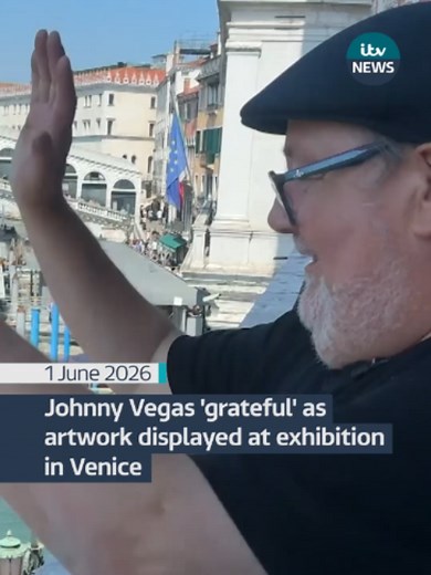Johnny Vegas says he’s ‘grateful’ as his artwork goes on display at an exhibition in Venice. Sculptures made by St Helens born comedian Johnny Vegas are on display at the Venice Biennale - one of the world’s biggest art exhibitions. #johnnyvegas #venice #art