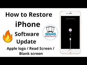 HOW TO Restore iPhone/ Apple logo / Read Screen/ Blank screen/ Update 🔥 Hindi
