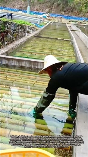 Sustainable Shellfish Farming Using Bamboo Structures