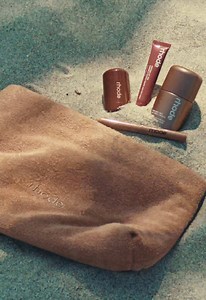 summer on the skin 🐚 meet the new collection arriving june 9th at 9am PT. ✨ highlight milk and pocket bronze for a soft, pearly glow and naturally sun-kissed skin. ✨ three new bronze shades of peptide lip shape and limited edition summer peptide lip tints. ✨ limited edition summer staples including the terry bag, terry towel, lip cases, and pocket brush. join the waitlist only on rhodeskin.com.
