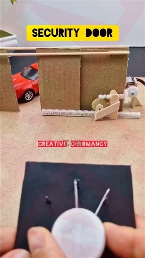 DIY 4V Powerful Security Door | Smart Mini Door Lock System Build #experiment #diy #dcmotor #10M