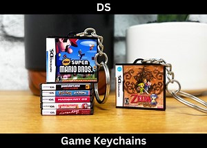 Mini DS Game Case Keychain, Retro Nintendo Cover Art, Miniature Dsi Lite XL Handheld Gaming, Birthday Party Key Ring, 3D Mario Gamer Gift - Etsy