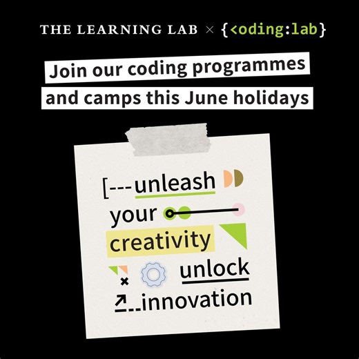 1.9K views | Learn the language of the present and future with our award-winning coding curriculum, presented in collaboration with Coding Lab! We recognise the importance of equipping our young minds with the skills most needed to take on the digital world — from beginners to advanced learners. Discover the correct route for your child with our coding courses. Register via tll.sg/codinglab ✍ | The Learning Lab | Facebook