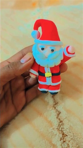 merry Christmas/homemade Santa using super duper clay ✴️🌲🌲🎄🎄