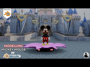 BLENDER | How to make a Mickey Mouse in BLENDER?