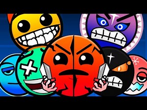 NEW CUSTOM Geometry Dash Difficulty Faces But Everyone Is REVERSE PART 4