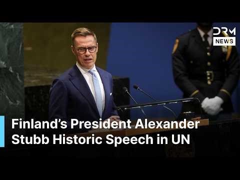 POWERFUL SPEECH: Finland President Speaks Out on Ukraine, Gaza, & Urgent Need for UN Reform | AQ1B