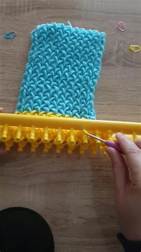 Knitting loom for beginners step by step #knitting #crochet #scarftutorial