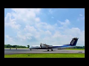 2025年8月 五島つばき空港 Dash8-400の出発