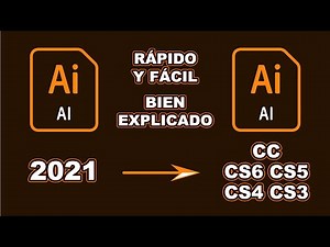 Cómo GUARDAR archivo ILLUSTRATOR para VERSIONES ANTERIORES