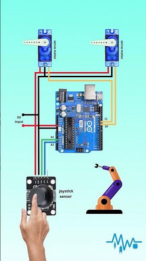 🤖 Control a Robot Arm with Joystick!
