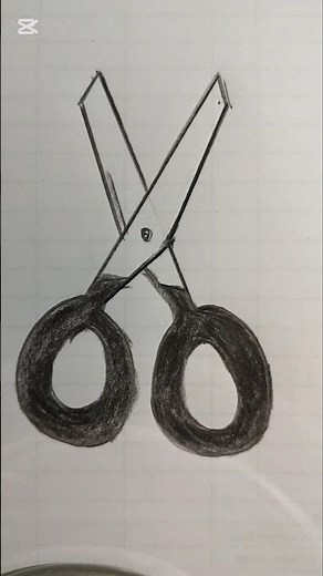 How to draw a Scissors for kids | Scissors Easy Draw Tutorial