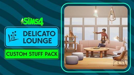 The Sims 4 Delicato Lounge CC Pack