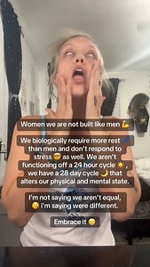 117K views · 1.8K reactions | The feminine urge to refuse a system created by man. I work while laying down half the time in my feminine energy  balancing my hormones & focusing on nervous system regulation. Less of a mess & too blessed to be stressed. 沈#cyclesyncing #wellness #womenempowerment | 픦픡픞픥픬픩픦픰픱픦픠 | Facebook