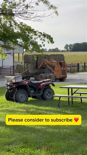 Baling Hay #tractor #hay #summer #agriculture