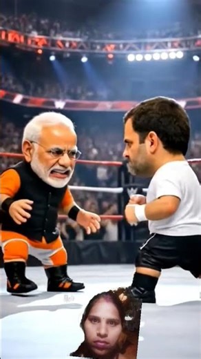 🤣 Ultimate Political Wrestling | Narendra Modi vs Rahul Gandhi Hilarious Fight 😂