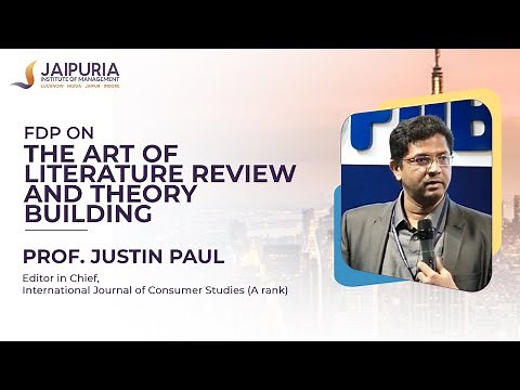 How to Write Literature Review by Prof. Justin Paul l Editor-in-Chief, Int. J. of Consumer Studies