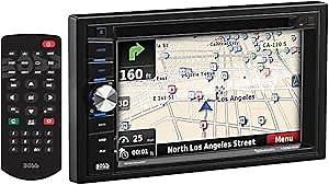 BOSS Audio Systems BV9384NV GPS Navigation - Double Din, Bluetooth Audio and Calling, 6.2 Inch LCD Touchscreen, Built-in Microphone, MP3, CD, DVD, USB, SD, AM/FM Radio Receiver