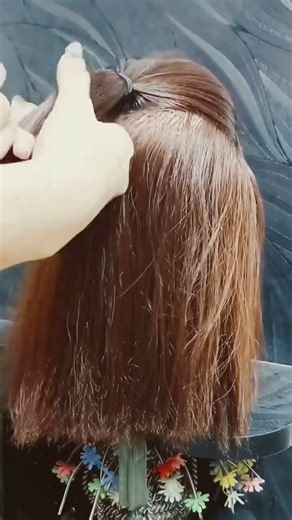 Quick half Updo fo short hair #diyhairstyle #hairstyle