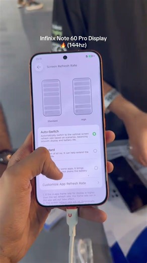 Infinix Note 60 Pro Display 🔥(144hz) #InfinixNote60series #InfinixNote60pro #infinixmashion