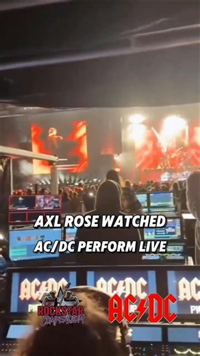 Wonder if Axl recalls his time as AC/DC frontman while they perform #classicrock #acdc #axlrose