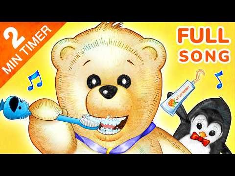2 Minute Toothbrushing Timer 🪥 Brush Along Song with Pookie & Tushka! | Pookie's "You Must Brush"🎵