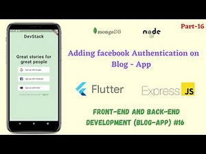 Flutter: Adding the Facebook authentication on Blog App || Facebook Authentication || 16