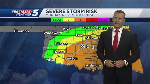 Monday Nov. 4 FORECAST: Severe storms likely