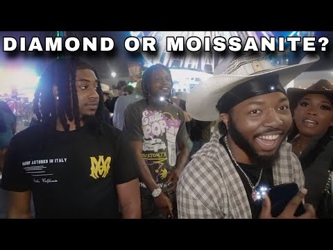 Testing Strangers for Moissanite Diamonds 💎👀 (Houston Edition)