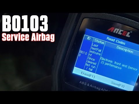 Fixing a B0103 - Service Airbag error