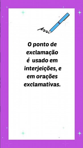 Os sinais de pontuação