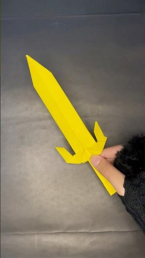Easy origami paper sword folding | DIY paper weapon