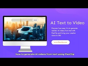 How to Generate AI Videos from Text Using FlexClip