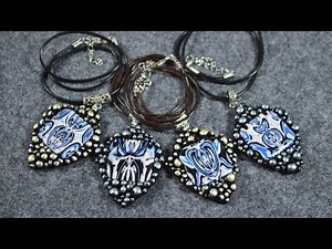 natasha beads scrap technique polymer clay tutorial FIMO DIY jewelry