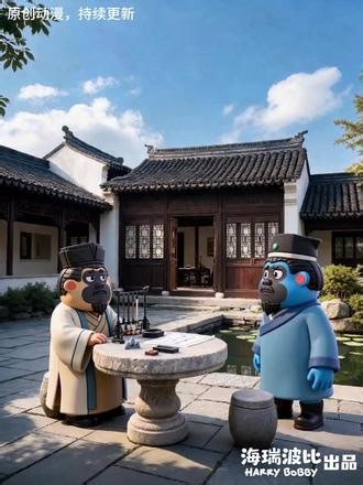 中国美术史系列动漫 第70话 海瑞·波比探索《中国美术史》系列动漫 第70话 拖更达人！谁呀，一幅画能画12年···· #中国美术史 #科普动漫 #人物漫 #国漫 #历史