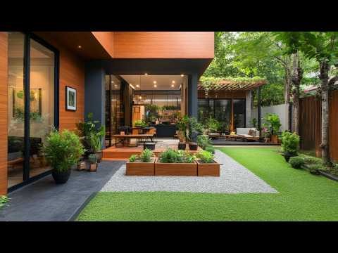 Simple Small House Design Ideas Low Budget Yet Stunning with Luxury Courtyards and Backyard
