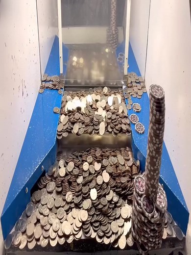 World’s Largest Tower of Casino Chips Crashed Down! High Limit Coin Pusher Mega Money Jackpot! Part 48 | Hello