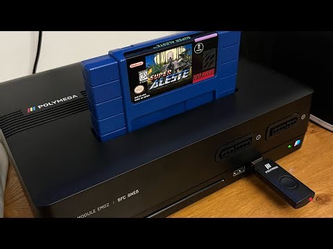 Super Aleste SNES gameplay on the Polymega. 