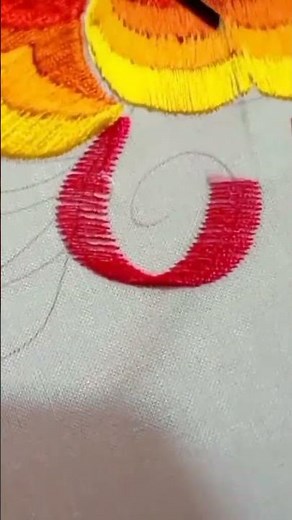 Beautiful Wool Flower Design Using Machine | Easy Wool Embroidery Tutorial | BasitTech