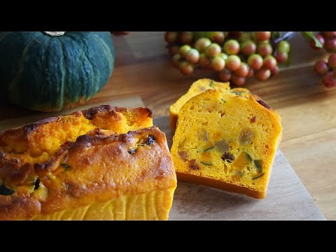 見た目も楽しい🎃かぼちゃパウンドケーキの作り方🎃ハロウィンにもおすすめ🎃バター・砂糖少なめでもしっかり美味しいかぼちゃのパウンドケーキのレシピ
