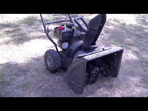 Old Silver 5hp 22 Craftsman Snowblower, starter fix, Carb clean, skid shoe repair HS50, HSSK50
