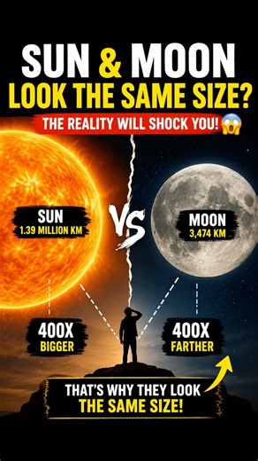 The Sun and Moon Are NOT the Same Size… 🤯☀️🌙