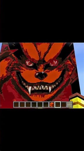 I Make Nine Tail Fox and Naruto #minecraft #gaming #shorts