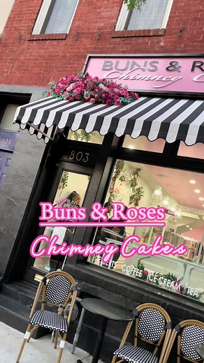 📍Buns & Roses Chimney Cakes- Federal Hill-MD I shouldn’t have waited until the end of summer to try @bunsandroseschimneycakes Opening in June of this year, this dessert shop is black woman owned, serving delicious treats and desserts. Their signature dessert, the Chimney Cake, is similar to a doughnut, churro, & croissant combined. Sweet, light, fluffy & soft inside while crispy & crunchy on the outside. Served warmed & filled with soft serve vanilla ice cream then top with your favorite toppin