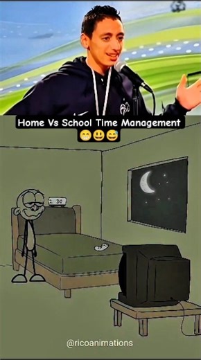 Home Vs School Time Management 😄😁😃#dublagem