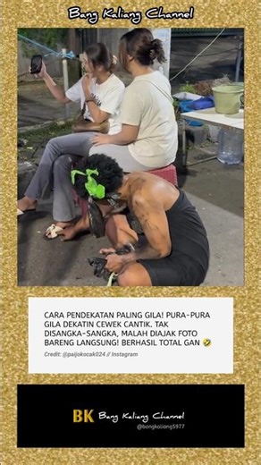PURA-PURA GILA MALAH DIAJAK FOTO 😂🔥 #lucu #viral #shorts #fyp #ngakak #komedi #modus #trending