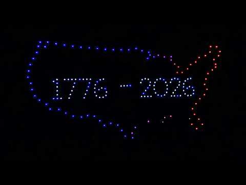 Precision Fireworks National Anthem Pyro and Drones