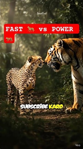 Cheetah vs Tiger | Aamne-Saamne Kaun Zinda Bachega? #shockingfacts #shorts