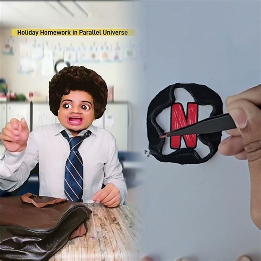 Holiday Homework in Parallel Universe 😂 #shorts #funny #school #sraoster #fypシ゚viral #pov